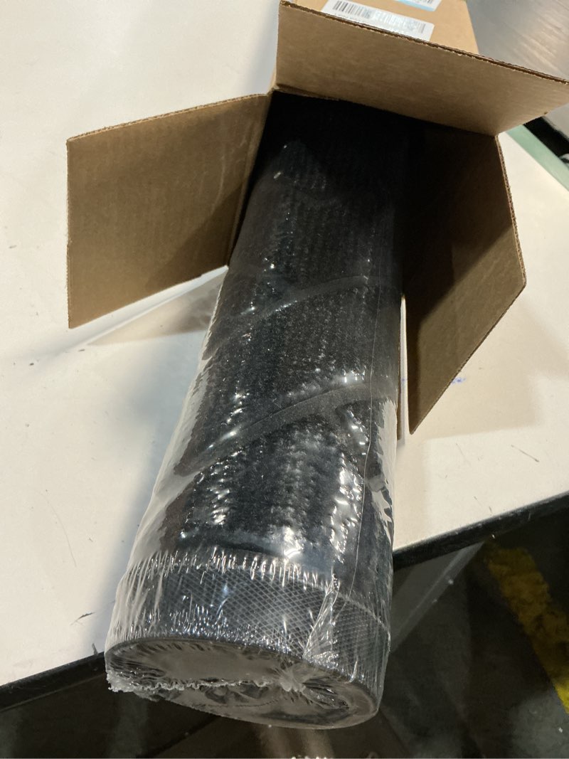 Condition photo showing New/Like New for OLANLY Front Door Mat Indoor Outdoor Entrance, Waterproof All-Season, All-Weather Doormat, Sturdy Natural Rubber, Low Profile, Easy Clean Patio Porch Entryway Mat, Herringbone Brick (Black, 47x32) Black Herringbone Brick Rectangular 47" x 32"