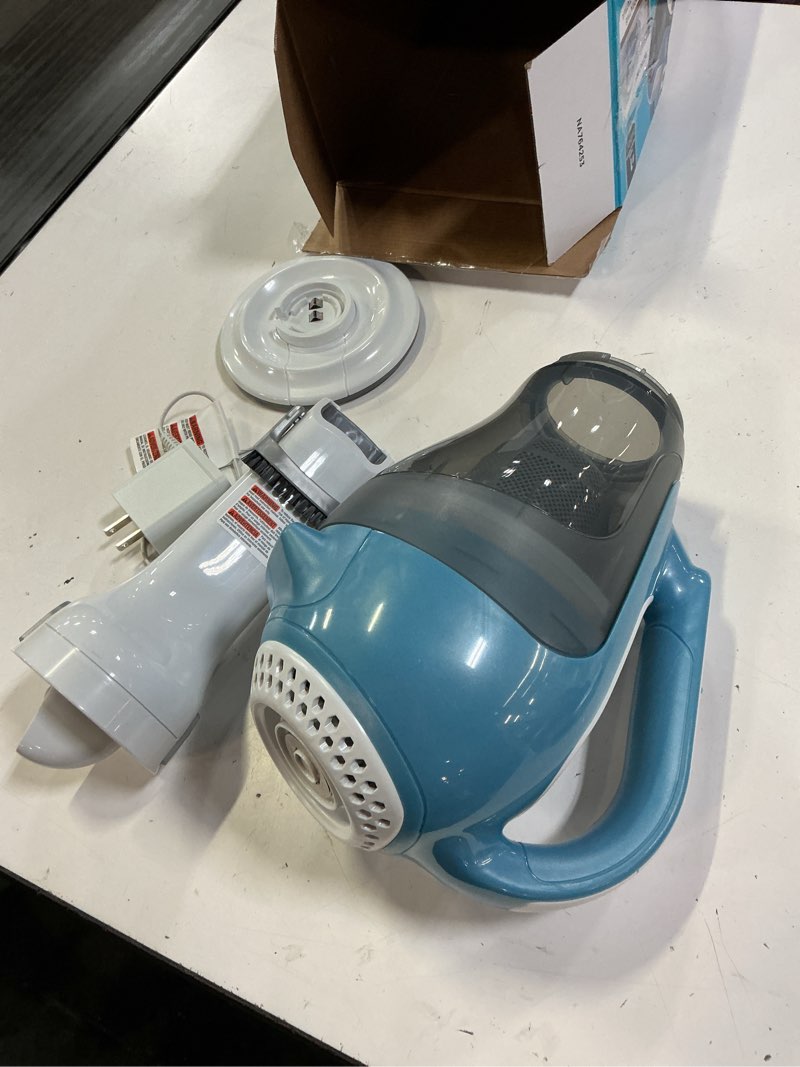 Condition photo showing Good Condition for black+decker dustbuster advancedclean handheld vacuum cordless, compact home and car vacuum with crevice tool, rotating nozzle and charging station, large dust bowl (chv1410l)