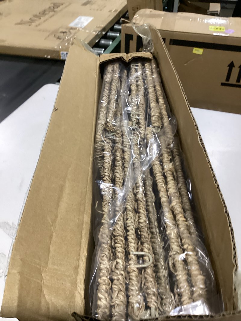 Condition photo showing New/Like New for 10.5 x 10.5in cube seagrass storage baskets, foldable square wicker storage baskets for shelves set of 3, large cubby rattan basket, collapsible cube storage bins sea grass