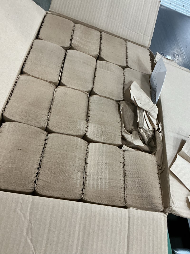 Condition photo showing Good Condition for (incomplete )tork multifold hand towel, natural, 100% recycled, fsc certified, compatible with h2 dispensers, 16 packs x 250 sheets (mk520a) tork h2 - multifold hand towels
