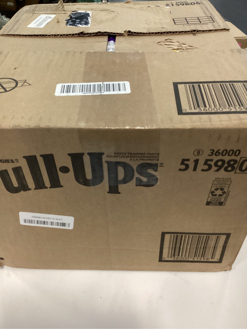 Condition photo showing New/Like New for pull-ups boys' potty training pants, size 4t-5t training underwear (38-50 lbs), 99 count (3 packs of 33), packaging may vary 4t-5t 99