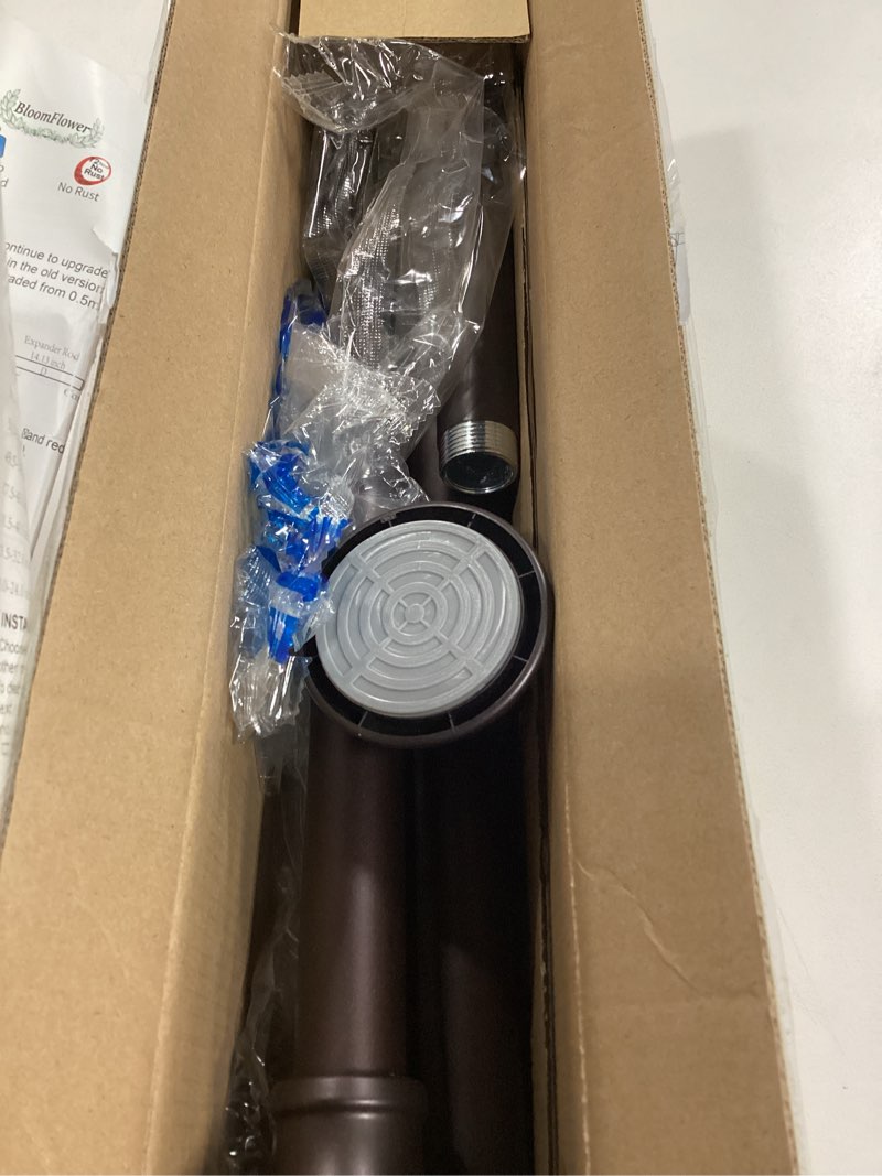 Condition photo showing item condition for Bronze Shower Curtain Rods,43-72 Inches, Rust Resistance, Adjustable Tension Rod with Durable Spring, No Drilling, Use for Bathroom, Bedroom, Kitchen, Balcony, Home