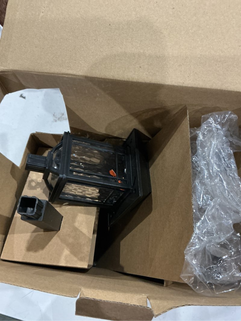 Condition photo showing As Is for harbor breeze 10 -pack 6 -lumens black solar led outdoor path light kit with dusk-to-dawn sensor 3000-k item #6630642 | model #zdl1363 