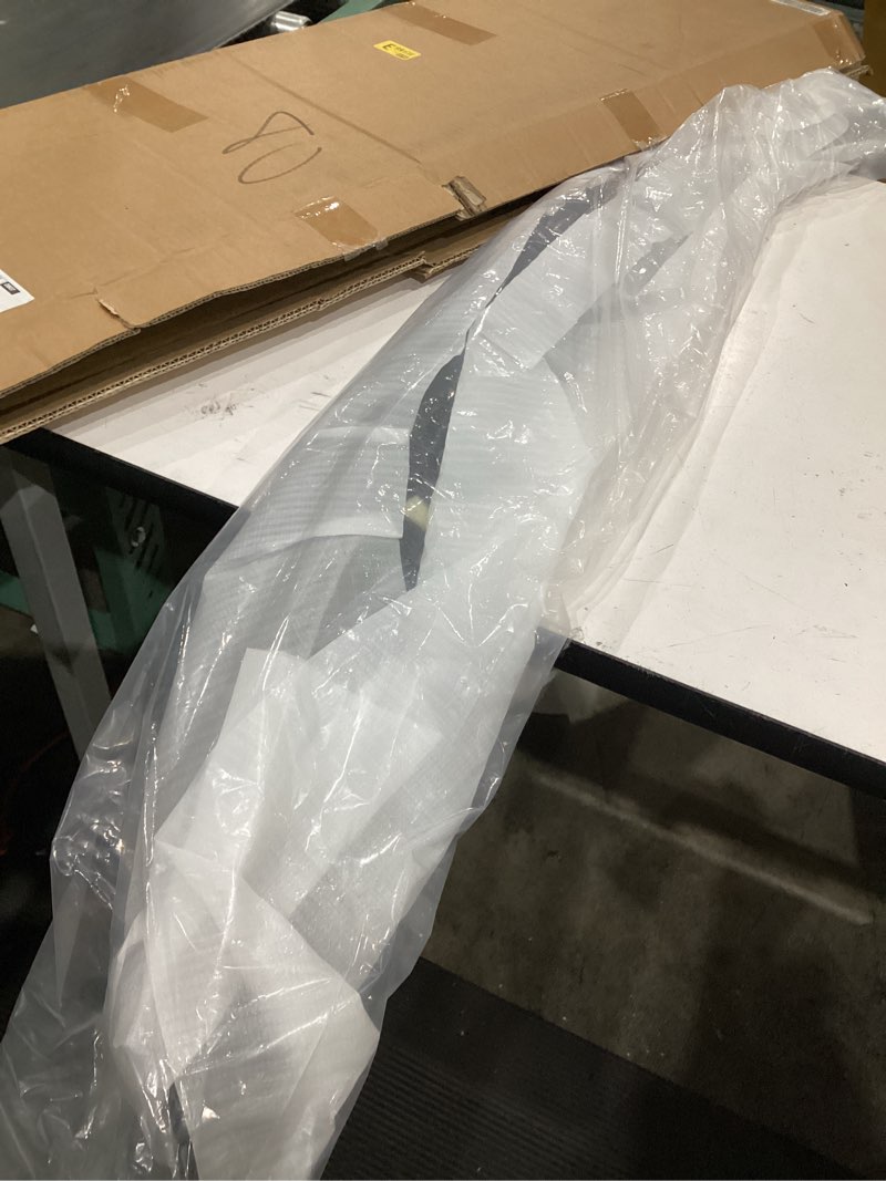 Condition photo showing As Is for rear spoiler for infiniti q50 2014-2024 4 door sedan psm style rear trunk spoiler lip tail wing carbon fiber (psm style carbon fiber)