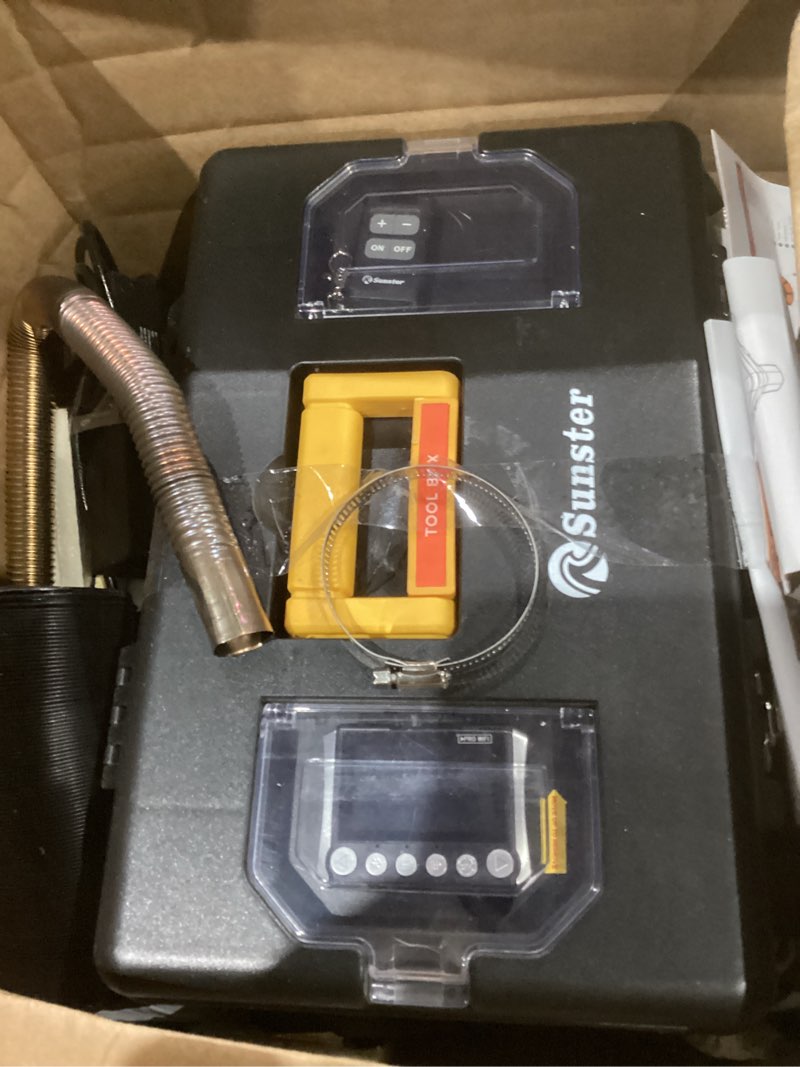 Condition photo showing As Is for Diesel Air Heater Wifi Smart App Control, 8KW 12V/24V/110V TOOLBOX Parking Heater with LCD Panel, Auto Start- Stop, Ventilation, Low Energy, 5500m Adaptive Plateau Heaters For Car RV Camper Tent Home WIFI-TB10