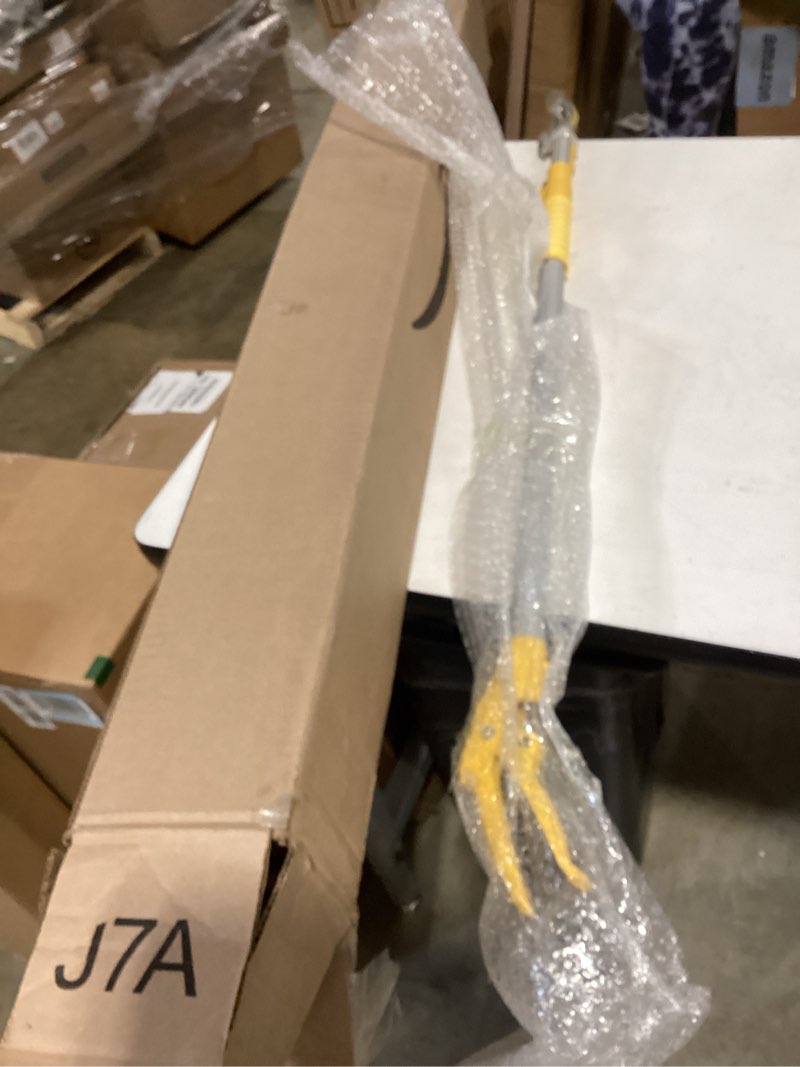 Condition photo showing As Is for telescopic pole pruner and fruit picker for garden | cuts branches up to 1 inch | rotating & locking head | lightweight aluminum extendable handle (3.28 to 5.25 ft)?yellow