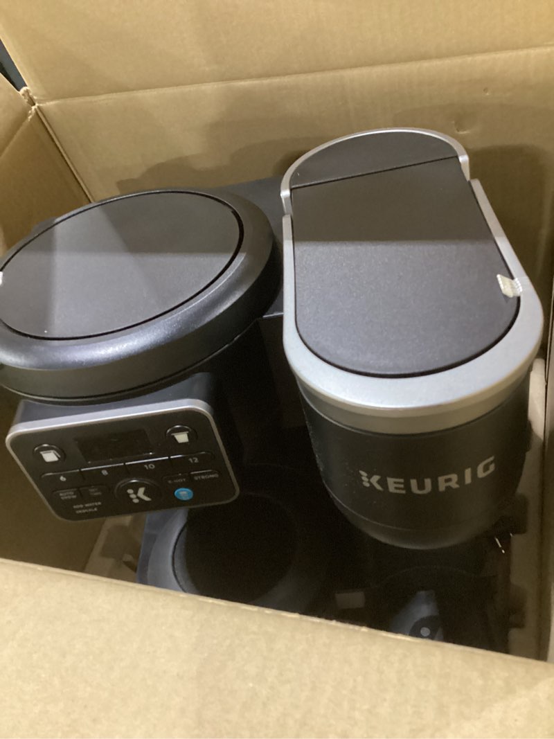 Condition photo showing As Is for Keurig K-Duo Hot & Iced Single Serve & Carafe Coffee Maker, MultiStream Technology, 72oz Reservoir (Gen 2)