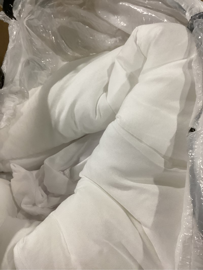 Condition photo showing Good Condition for Sleep Innovations Dual Layer 4 Inch Memory Foam Mattress Topper, Queen Size, Ultra Soft Support, 3 Inch Cooling Gel Memory Foam Plus 1 Inch Fluffy Pillow Top Cover Queen Plush Support Topper