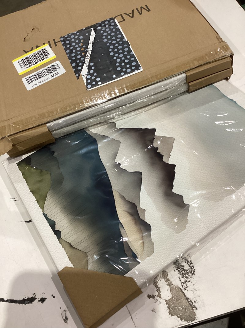 Mountain Forest Wall Art Decor Watercolor Landscape Canvas Pictures Natural Abstract Wall Art Painting Tree Forest Poster Prints Modern Artwork for Living Room Bedroom 12x16 Inch Unframed Set of 3