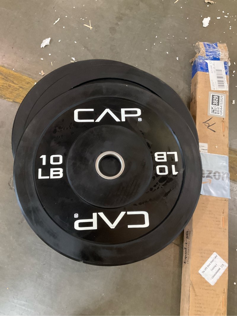 Condition photo showing Good Condition for cap barbell rubber olympic bumper plate | multiple options/colors,single