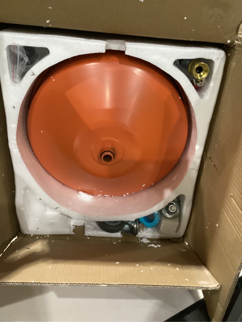 Condition photo showing New/Like New for 20 Gallon Waste Oil Drain Tank, Portable Air Operated Drainer With Adjustable Funnel Height 38"-65", Portable Oil Drain Container,15" Funnel Fluid Fuel Transfer Drainage With 360° Wheels & Toolbox Yellow 20 gallon