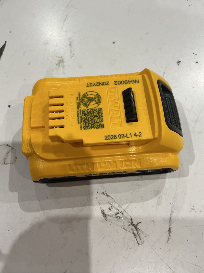Condition photo showing Good Condition for dewalt battery: 20v max*, 2 ah, battery included, 20v dc  