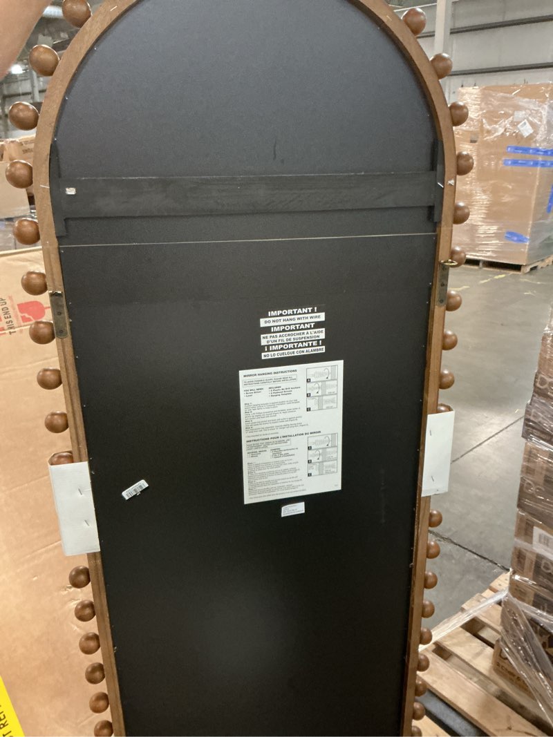 Condition photo showing Good Condition for 25"x65" carved beaded floor mirror - threshold™