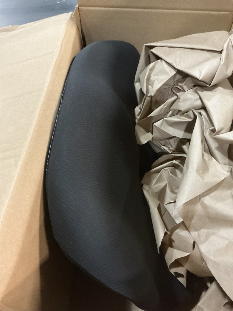 Condition photo showing Good Condition for Everlasting Comfort Doctor Recommended Memory Foam Seat Cushion for Office Chairs & Car - Ergonomic Office Desk Accessories - Cushions for Tailbone Pain Relief, Sciatica (Black, Large) 01. Black Large