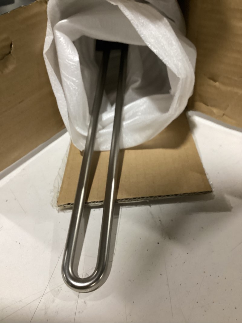 Condition photo showing Good Condition for internet's best stainless steel toilet paper holder reserve - modern vertical stand tissue dispenser - brushed stainless steel roll holder for bathrooms - stylish restroom accessories - silver