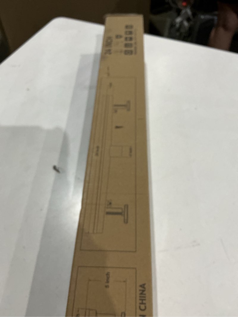 Condition photo showing Good Condition for brushed titanium gold shower drain 24 inch, 304 stainless steel linear shower drain with removable brick pattern grate - adjustable rectangular shower floor drain with hair strainer, linear drain brushed titanium gold 24 inch