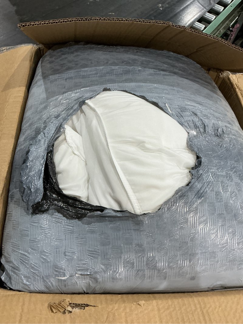 Condition photo showing Good Condition for serta down illusion soft hypoallergenic 2 inch pillowtop simple fit mattress topper, full, white full white