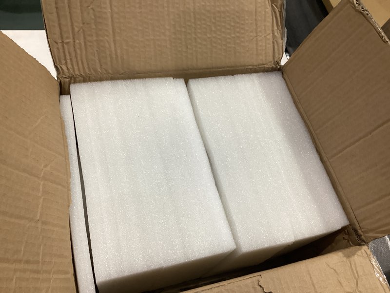 Condition photo showing As Is for AUTELO 2 Pack Gold Pendant Lights, Glass Pendant Lights Kitchen Island with Clear Drum Glass, Industrial Pendant Ceiling Lights with Adjustable Rods for Kitchen Dining Room Bar, H9385 BG-R-2PK Brushed Gold 2 Pack