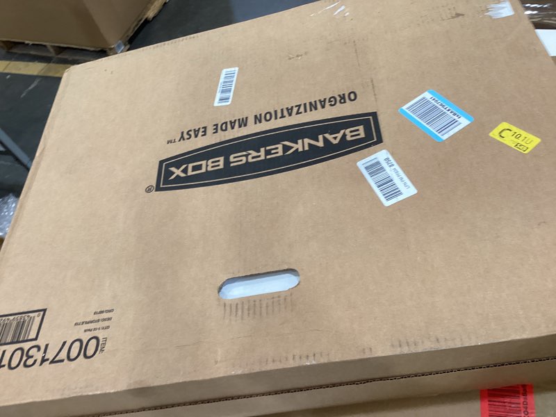 Condition photo showing New/Like New for Bankers Box 12 Pack Standard Duty File Storage Boxes, Standard Assembly, Removable Lid, Letter/Legal (0071301)