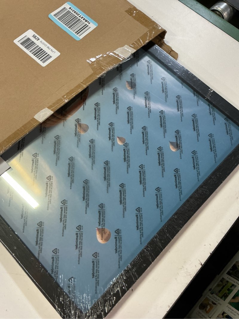 Condition photo showing Good Condition for jcjmy 14x24 picture frame white for poster photo picture, horizontal and vertical formats for wall hanging, 14 x 24 wall gallery poster photo frame for 14 by 24 photos posters, white white 14x24 inch