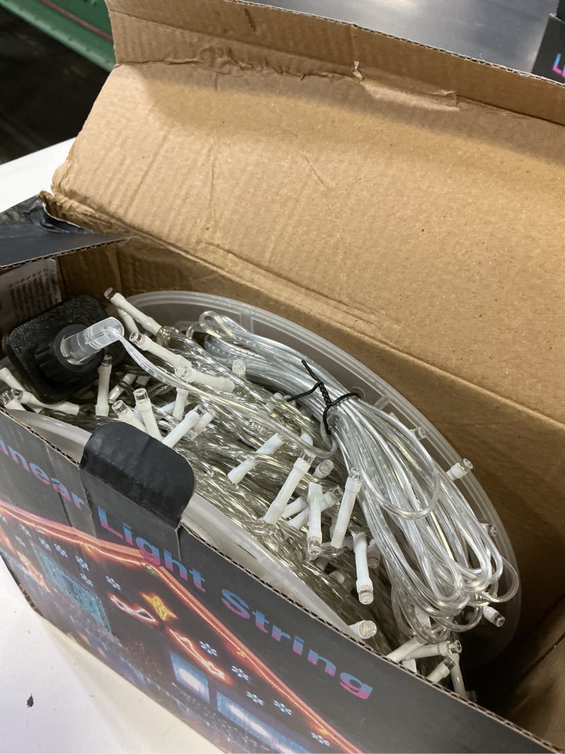 Condition photo showing New/Like New for 400ft extra long christmas string lights with remote, led outdoor waterproof fairy lights, connectable timer dimmable holiday lights for roof, wedding, party, garden decorations (warm white) 400ft, warm white