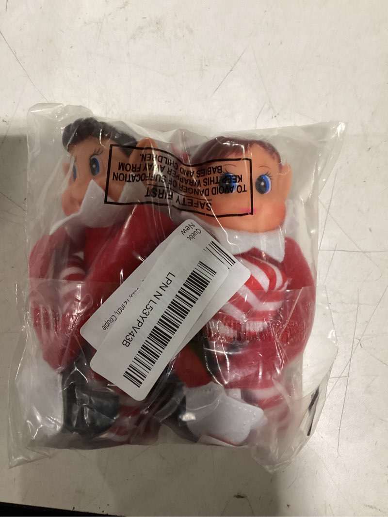 Quebec Naughty Elf Set - Boy & Girl Christmas Elf Figures, Santa's Little Helper Inspired, Soft Body