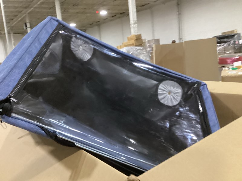 Condition photo showing New/Like New for 23.6 * 18.1 * 15.7in pet atomization nest, cat and dog atomization box, oxygen inhalation machine, folding atomization box, brooder for cough treat