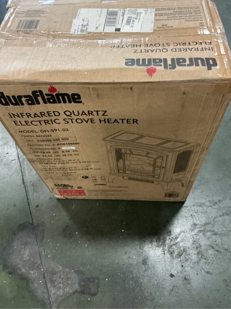 Condition photo showing New/Like New for duraflame Infrared Quartz Electric Stove Heater - DFI-591-02 - Bronze