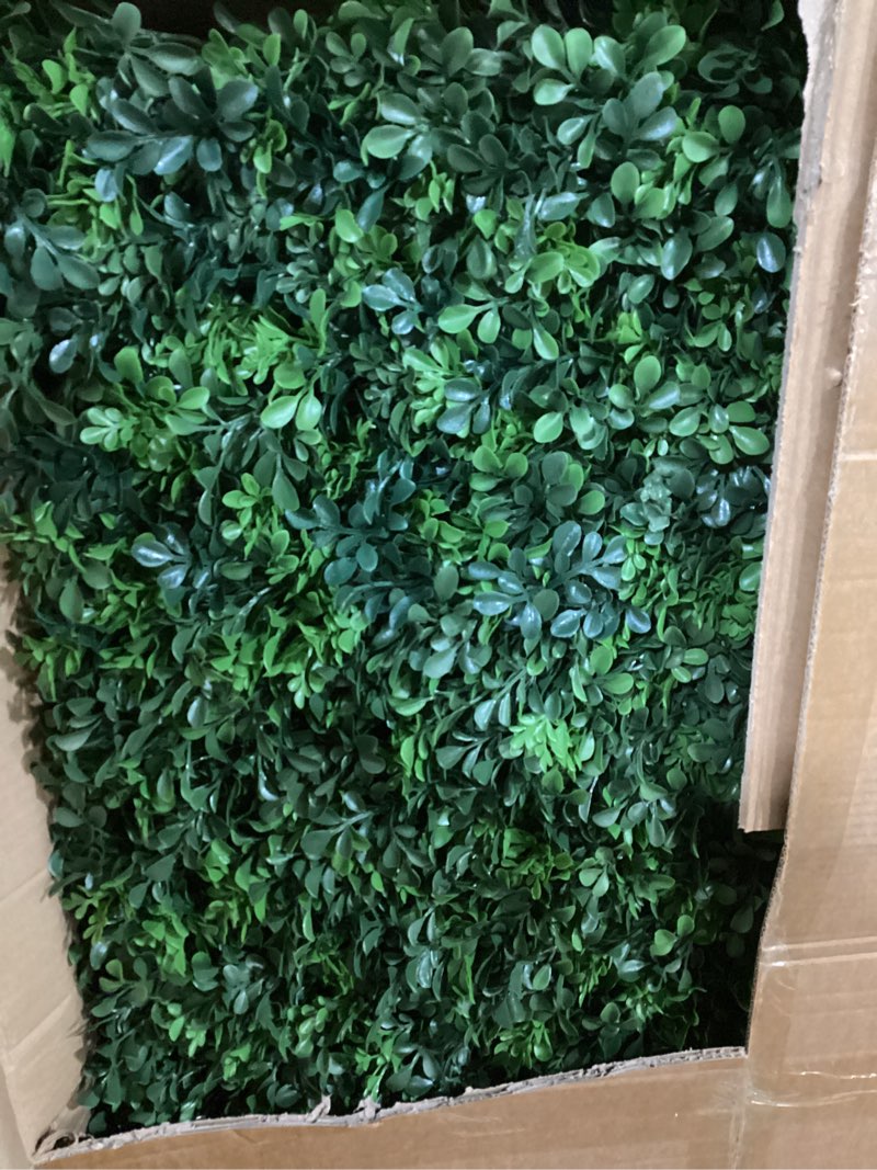 Condition photo showing Good Condition for nearly natural 39” boxwood artificial hedge (indoor/outdoor) silk plants green