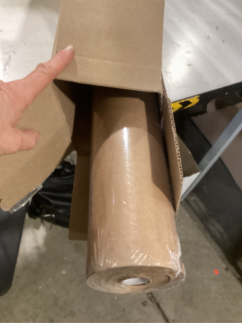 Condition photo showing Good Condition for perkhomy 48" x 2,400" (200') brown kraft paper roll for craft bulletin board paper art table covering crafting gift wrapping bouquet packing parcel 70gsm 50lb (brown, 48" x 200') brown 48" width x 200' length