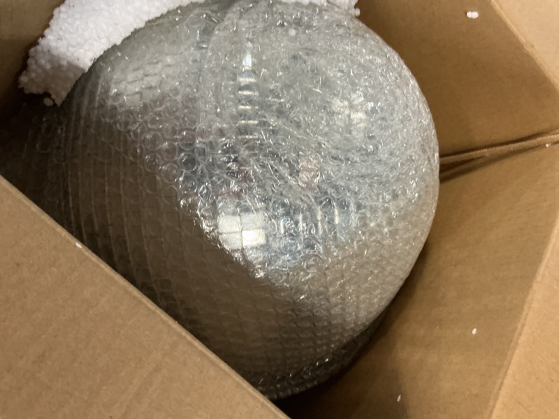Condition photo showing New/Like New for Youdepot Disco Ball 12-Inch – Large Hanging Mirror Ball Disco Ball Decor for Disco Party Decorations, Weddings, Events, Disco Christmas Decor, and Home Celebrations 12 in