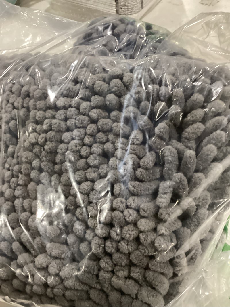 Condition photo showing Good Condition for Muddy Mat® | Super Absorbent Door Mat Indoor, Microfiber Quick Dry Chenille Entryway Rug, Non-Slip Front Door Mat, Indoor Mats for Entryway, Machine Washable Pet Rug, Grey 30"x19" Grey 19" x 30"