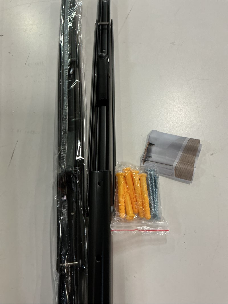 Folding Shelf Brackets 24 inch 2 Pcs - DIY Wall Mounted Shelf Bracket for Garage Workstation, Stuff Supports, Plant Stand - Heavy Duty Metal Collapsible Floating Shelf Bracket Black Metal 24 Inch- 2 Packs