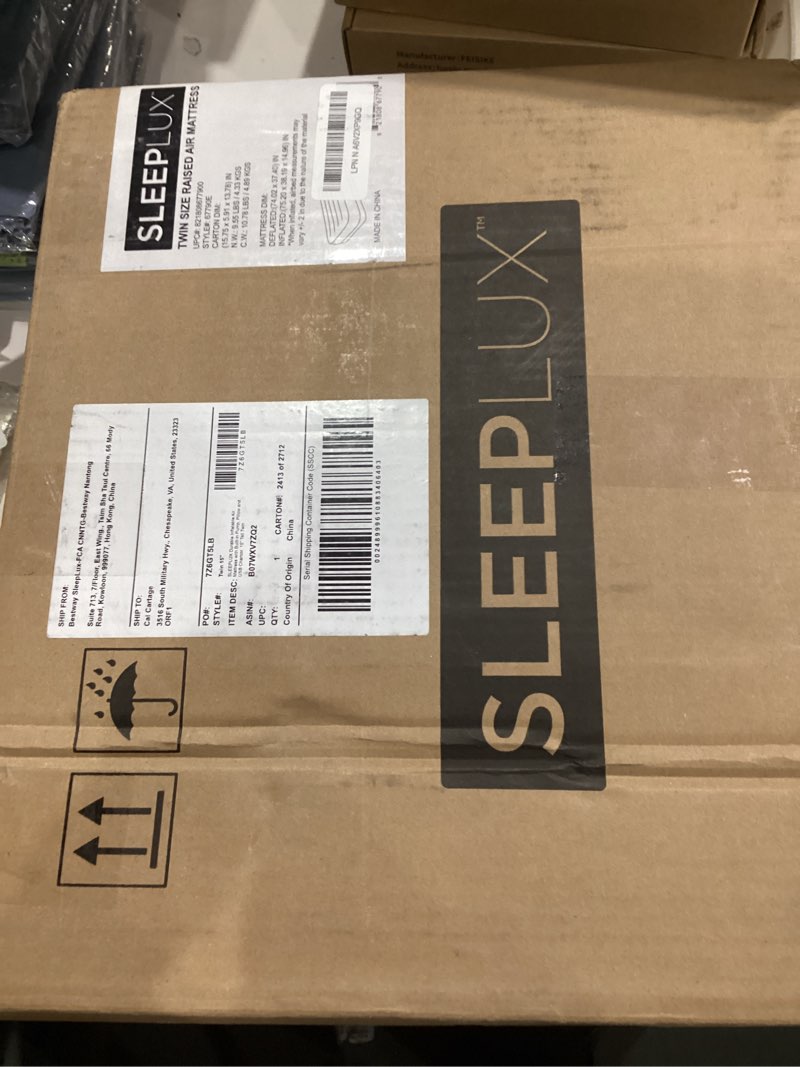 Condition photo showing Good Condition for SLEEPLUX Durable Inflatable Air Mattress with Built-in Pump, Pillow and USB Charger Twin 15"
