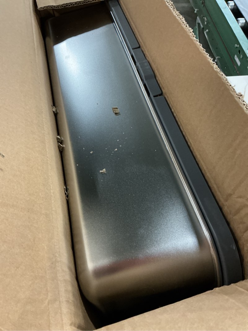 Condition photo showing Good Condition for stainless steel litter box with lid, front entry top exit enclosed metal litter box, extra large flip-top kitty litter pan with scoop & pedal, odor control, odor free, grey grey 23"l x 15"w x 15"h