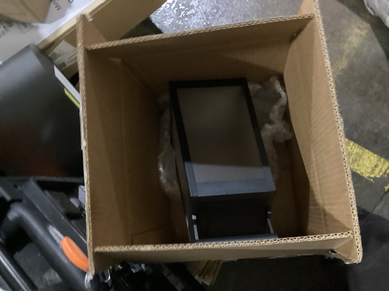 Condition photo showing As Is for black lantern 