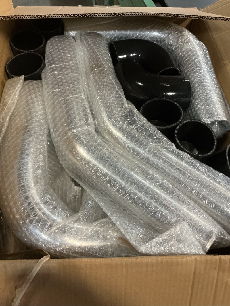 Condition photo showing Good Condition for MOOSUN Universal 3" Inch Aluminum Intercooler Piping U-Pipe Kit with Coupler Black and T-Clamps