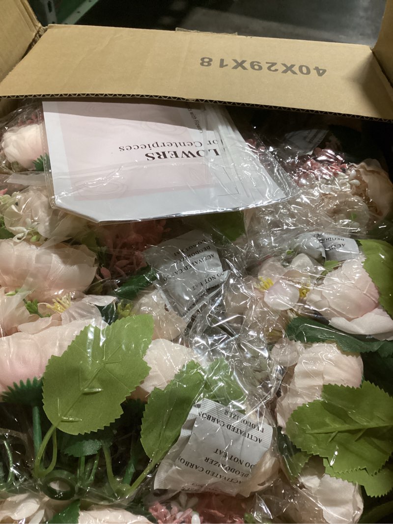 Condition photo showing Good Condition for Flower Balls Centerpieces for Tables: 10 PCS Pink Flowers for Centerpieces Floral Arrangements Centerpiece for Wedding Party Celebration Home 10 Pink & Purple
