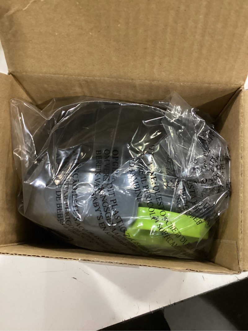 Condition photo showing New/Like New for Ourokhome Manual Food Processor Vegetable Chopper, Portable Hand Pull String Garlic Mincer Onion Cutter for Veggies, Ginger, Fruits, Nuts, Herbs, etc., 500ml, Grey 500 ml Gray