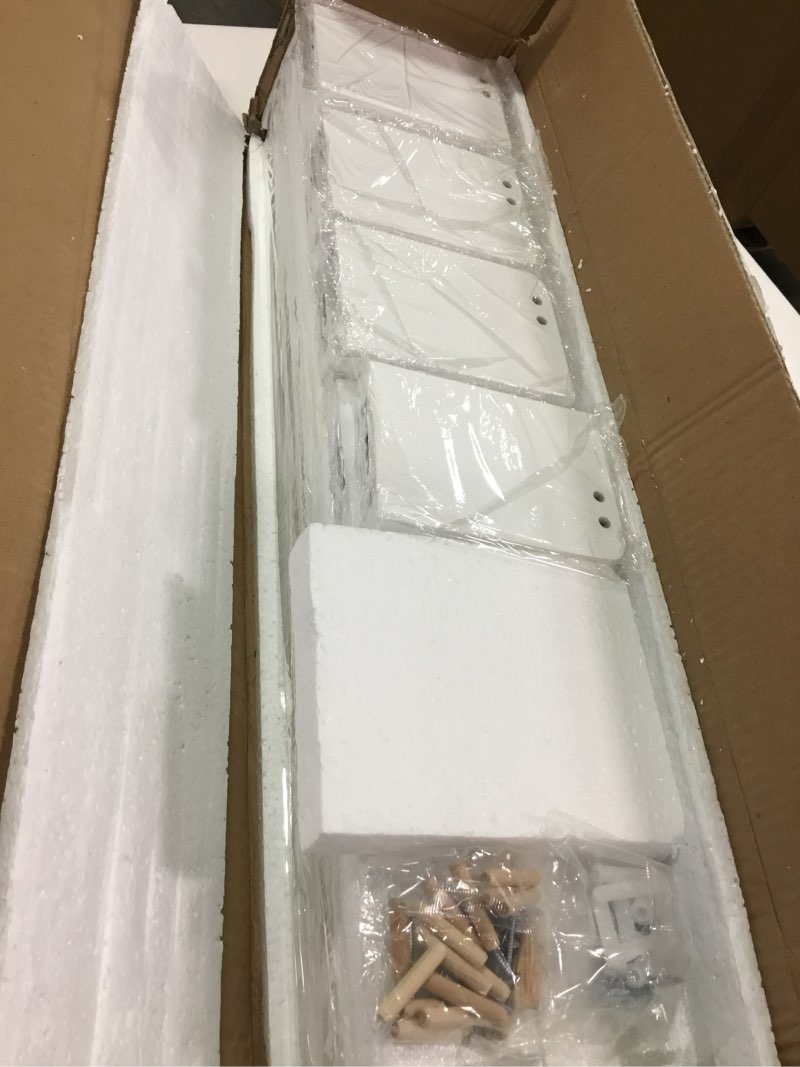 Condition photo showing Good Condition for naturesupplies Set of 4, White Floating Nursery Book Shelves, 23.1" Solid Wood Floating Bookshelves, Wall Book Shelf for Kids Rooms Decor, Toys & Playroom Furniture, Kids Bookshelf, Nursery Bookshelf 4 Pack-23.1 Inches Classic White