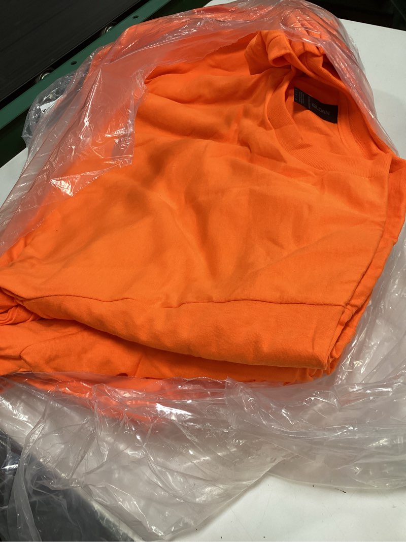 Condition photo showing New/Like New for gildan adult ultra cotton t-shirt, style g2000, multipack large . orange (10-pack) 10