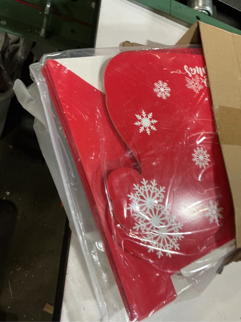 Condition photo showing New/Like New for Kathfly 10 Set 15.8'' Large Christmas Sleigh Basket Gifts Bulk DIY Wooden Santa Sled Basket Empty Christmas Sleigh Decor Paper Gift Boxes Wooden Sled Runners Xmas DIY Craft for Holiday Supplies