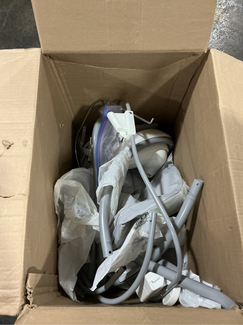 Condition photo showing As Is for graco simple sway baby swing, side-to-side motion, infant swing with 6 speeds, vibration, ivy