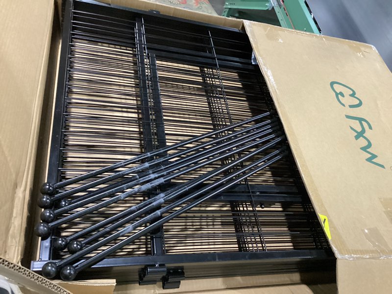 Condition photo showing New/Like New for FXW Rollick Unleashed Dog Playpen for Indoor, Yard, RV Camping, 40 inch 8 Panels for Medium and Large Dogs, Black?Patented Black 40 inch 8 Panels