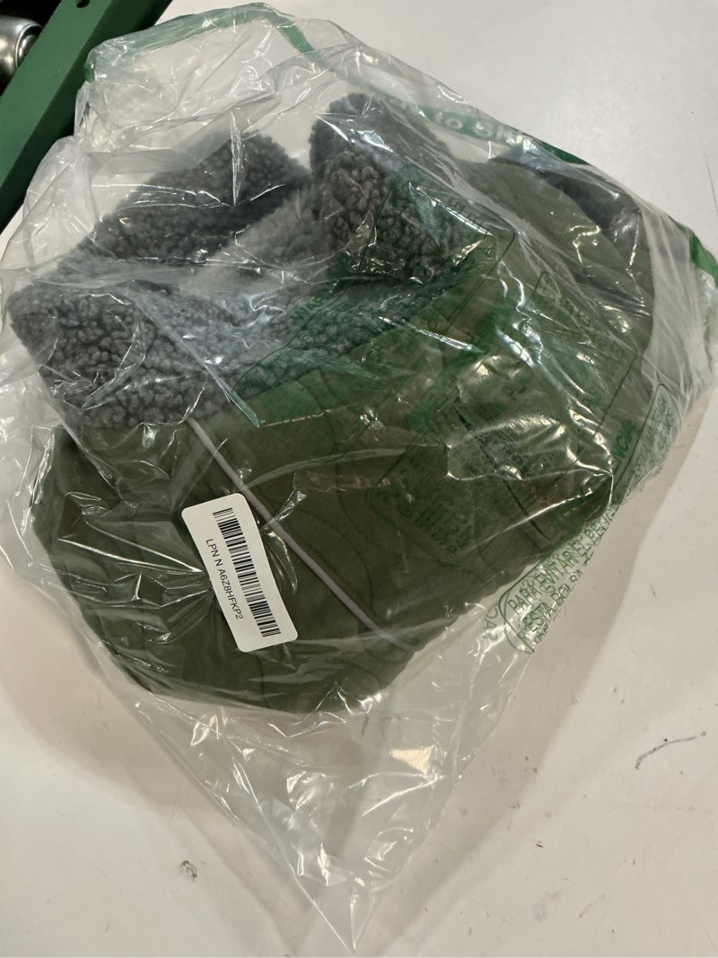 Condition photo showing Good Condition for (Size:L)Dog Winter Coat, Adjustable Quilted Dog Snow Jacket with Fleece Lining, Water Resistant Pet Apparel for Cold Weather, Warm Large Doggie Coat with Leash Hole and Reflective Strip, NewGreen L NewGreen Large
