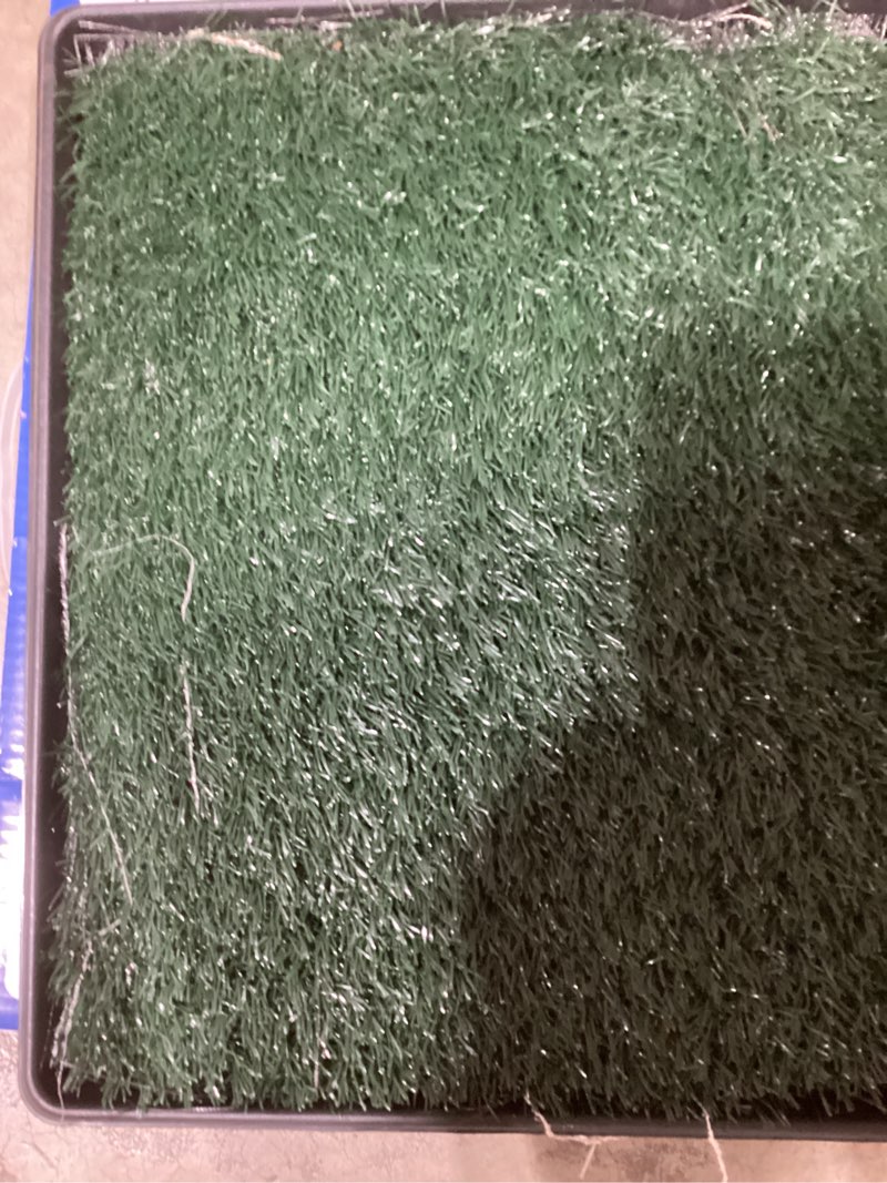 Condition photo showing Good Condition for FluffyDream Artificial Grass for Dog Potty – 20 x 25 inch,Strong Absorbency Grass Pad with Tray, Dog Potty Training Pad Litter Box with Grass