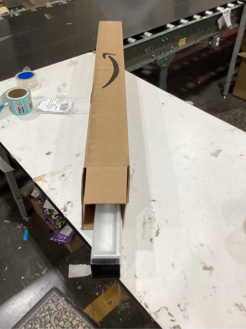 Condition photo showing Good Condition for AOSKY Light Filtering Roller Shades Cordless Blinds for Windows, 1% Openness Free-Stop Shades with Valance, Thermal Insulated Fabric, UV Protection, Natural Woven Blinds?36" W x 72" H, White? White 36"W x 72"H