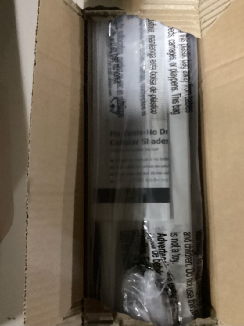 Condition photo showing Good Condition for (similar to) lazblinds no tools no drill cordless cellular shades, blackout light blocking honeycomb shades for home, thermal insulation blinds for windows, 33\" w x 36\" h, white blackout-white 33\" w x 36\" h