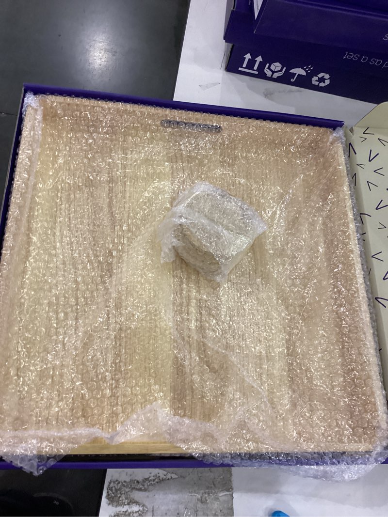 Square Wood Ottoman Tra...rving Tray with Handles New