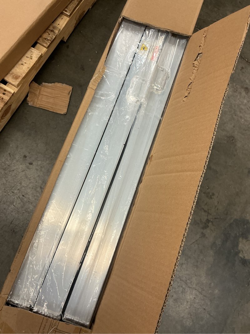 Condition photo showing New/Like New for 7.5 ft heavy duty aluminum folding loading ramp for pickup trucks, 3000 lbs capacity truck loading ramps for motorcycles, atv, utv lawn mowers,tractors & golf carts, 90" lx12 w (2 pack) lr019a-n-a 90"l x 12"w